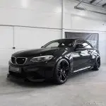 CS-style Front bumper Lip for BMW M2 F87 (16-21), glossy black - EXTRA-STRONG VERSION