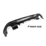 Aero Rear Bumper Diffuser for BMW X1 F48 (15-22) with standard bumper, glossy black
