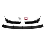 Aero Front bumper Lip for BMW X1 F48 (15-22) with standard bumper, glossy black