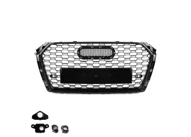 RS-style Front Grille for Audi A4 B9 / S4 B9 (15-19), glossy black