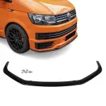 Front Lower Spoiler for VW T6 (15-19) with Sportline lip, glossy black