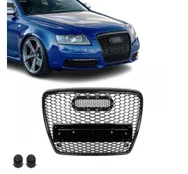 RS-style Front Grille for Audi A6 C6 / S6 C6 (04-11),...