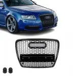 RS-style Front Grille for Audi A6 C6 / S6 C6 (04-11), glossy black