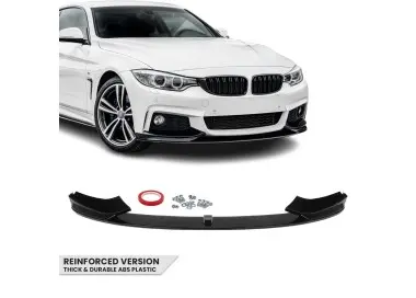Performance Front bumper Lip for BMW F32 / F33 / F36, glossy black V2: EXTRA-STRONG VERSION