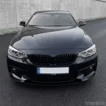 Performance Front bumper Lip for BMW F32 / F33 / F36, glossy black V2: EXTRA-STRONG VERSION