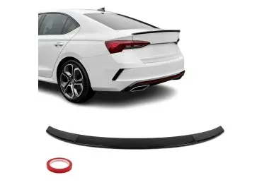 V-style Trunk Spoiler for Skoda Octavia MK4 (20-), glossy black