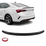 V-style Trunk Spoiler for Skoda Octavia MK4 (20-), glossy black