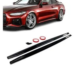AC-style Side Skirt Extensions set for BMW G22 / G23...