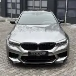 RK-style Front Bumper Lip Spoiler for genuine BMW F90 M5 PRE-LCI (18-20) bumper, glossy black