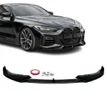 AC-style Front Bumper Lip Spoiler for BMW G22 / G23 (20-26) with M-Pack, glossy black