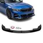 AC-style Front Bumper Lip Spoiler for BMW G20 / G21 PRE-LCI (18-22), glossy black