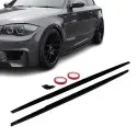 F-PERFORMANCE Side Skirt Extensions set for BMW E81, E82, E87, E88, glossy black
