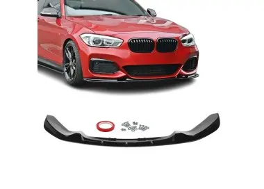 MX-style Front Bumper Lip Spoiler for BMW F20 / F21 LCI (15-19) with M-Pack, glossy black