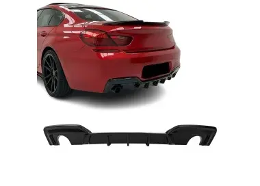 WR Rear Bumper Diffuser for BMW F06 / F12 / F13 (640i / 640d) M-Pack, glossy black