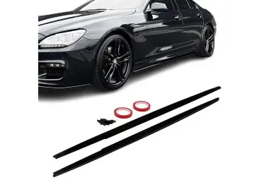 F-PERFORMANCE Side Skirt Extensions set for BMW F06 Gran Coupe , glossy black