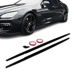 F-PERFORMANCE Side Skirt Extensions set for BMW F06 Gran Coupe , glossy black