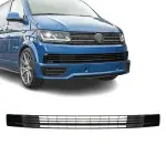 Lower bumper Grille set for VW T6 (15-19) without PDC, without Distronic, glossy black