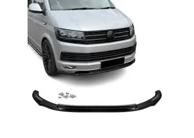 MX-style Front bumper Lip for VW T6 (15-19), glossy black