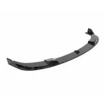 HM Front Bumper Lip Spoiler for BMW E60 / E61 with M-Tech bumper, glossy black V2: EXTRA-STRONG VERSION