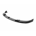 HM Front Bumper Lip Spoiler for BMW E60 / E61 with M-Tech bumper, glossy black V2: EXTRA-STRONG VERSION
