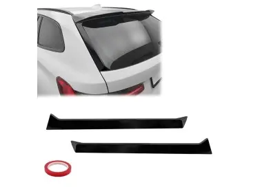 WR Rear Window Spoilers / Fins set for BMW G21 / G81 Touring, glossy black