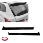 WR Rear Window Spoilers / Fins set for BMW G21 / G81 Touring, glossy black