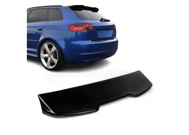 RS-style Roof Spoiler for Audi A3 8P (05-12) 5-door hatchback, glossy black