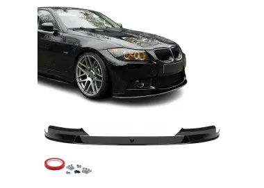 Front bumper Lip Spoiler for BMW E90 / E91 with M3 style bumper, glossy black