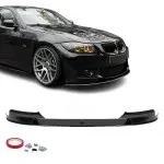 Front bumper Lip Spoiler for BMW E90 / E91 with M3 style bumper, glossy black