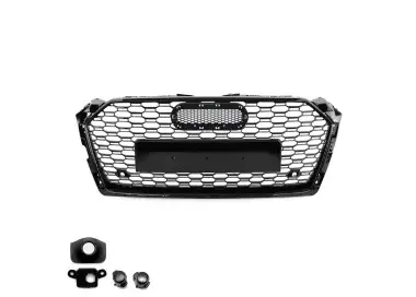 RS-style Front Grille for Audi A5 B9 / S5 B9 (16-19), glossy black