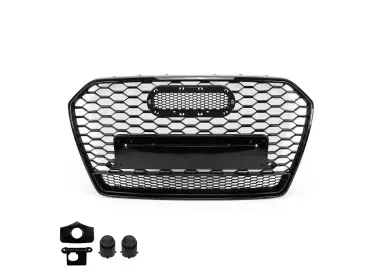RS-style Front Grille for Audi A6 C7 / S6 C7 facelift (15-18), glossy black