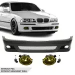 M Pack Front Bumper for BMW E39, without PDC, without headlight washers, with yellow fog lights