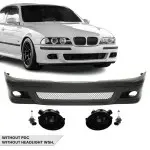 M Pack Front Bumper for BMW E39, without PDC, without headlight washers, with smoked fog lights