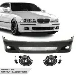M Pack Front Bumper for BMW E39, without PDC, without headlight washers, with clear fog lights