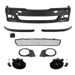 M Pack Front Bumper for BMW E39, without PDC, without headlight washers, with smoked fog lights