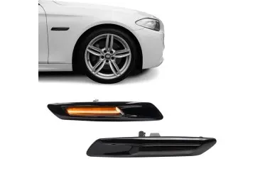 Sequential LED Side Indicators / Repeaters set for BMW F10 / F11 (10-13) PRE-LCI, black