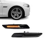 Sequential LED Side Indicators / Repeaters set for BMW F10 / F11 (10-13) PRE-LCI, black