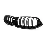M-Style kidney Grille for BMW G14, G15, G16 PRE-LCI (18-22), dual-slat, glossy black