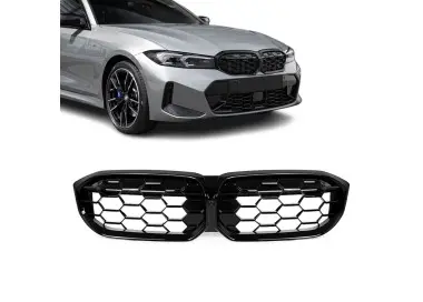 M340-style kidney Grille for BMW G20 / G21 LCI (22-26), glossy black