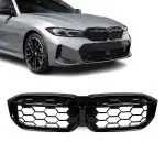 M340-style kidney Grille for BMW G20 / G21 LCI (22-26), glossy black