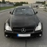 Front Grille for Mercedes-Benz CLS (C219 / W219) prefacelift (04-07), glossy black