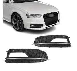 Fog Light Grille / Covers for Audi A4 B8.5 S-Line / S4...
