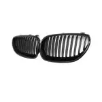 Front kidney Grille single line set for BMW E60 / E61 (03-10), glossy black