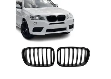 Front kidney Grille set for BMW X3 F25 PRE-LCI (11-14), glossy black