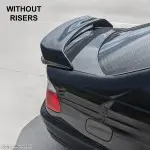 LTW-style Trunk Spoiler + Risers set for BMW E46 sedan / coupe, glossy black