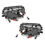 Headlights set with LED Angel Eyes for BMW E46 facelift (01-05) sedan / touring