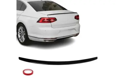 Trunk Spoiler for VW Passat B8 (15-22) sedan, glossy black