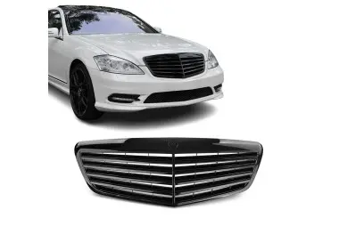 Front Grille for Mercedes-Benz W221 (09-13) without ACC, glossy black