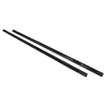MX-Style Side Skirt Extensions set for VW T5 / T5.1 / T6 / T6.1 short weel base, glossy black