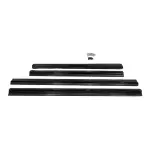 MX-Style Side Skirt Extensions set for VW T5 / T5.1 / T6 / T6.1 short weel base, glossy black